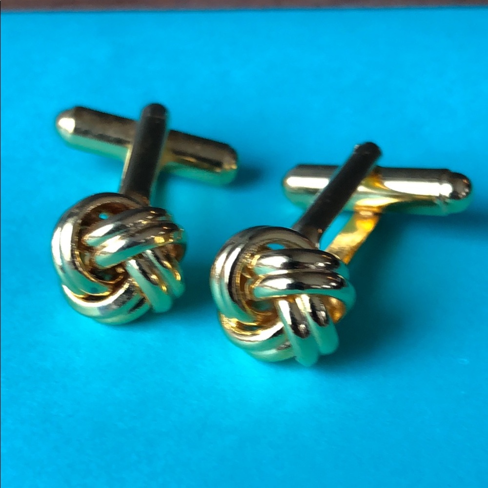 Gold Tone Knot Cufflinks